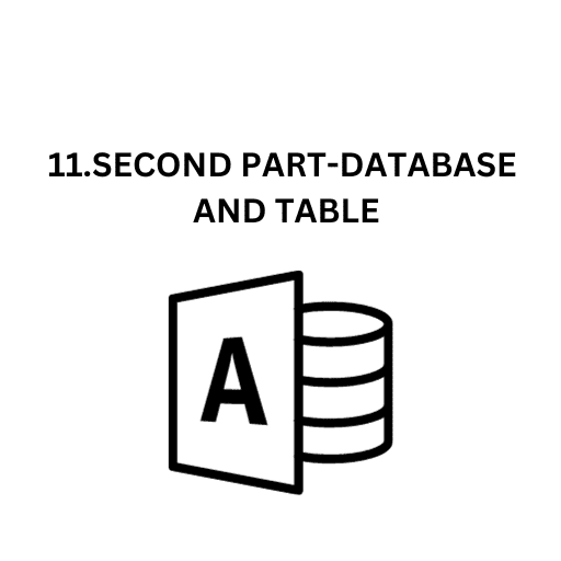 11.SECOND PART-DATABASE AND TABLE (09)